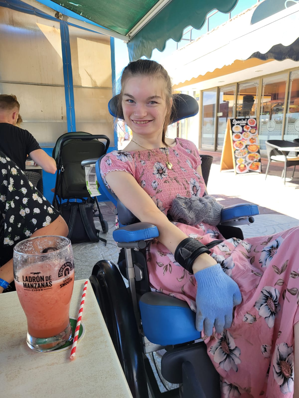 Litania op een zomers terras.