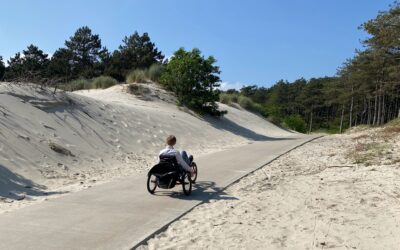 Die fietst net als ik